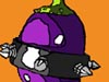 cartoon eggplant punk