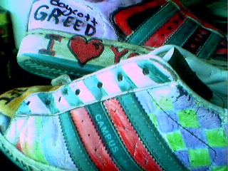 my vandalized shoes