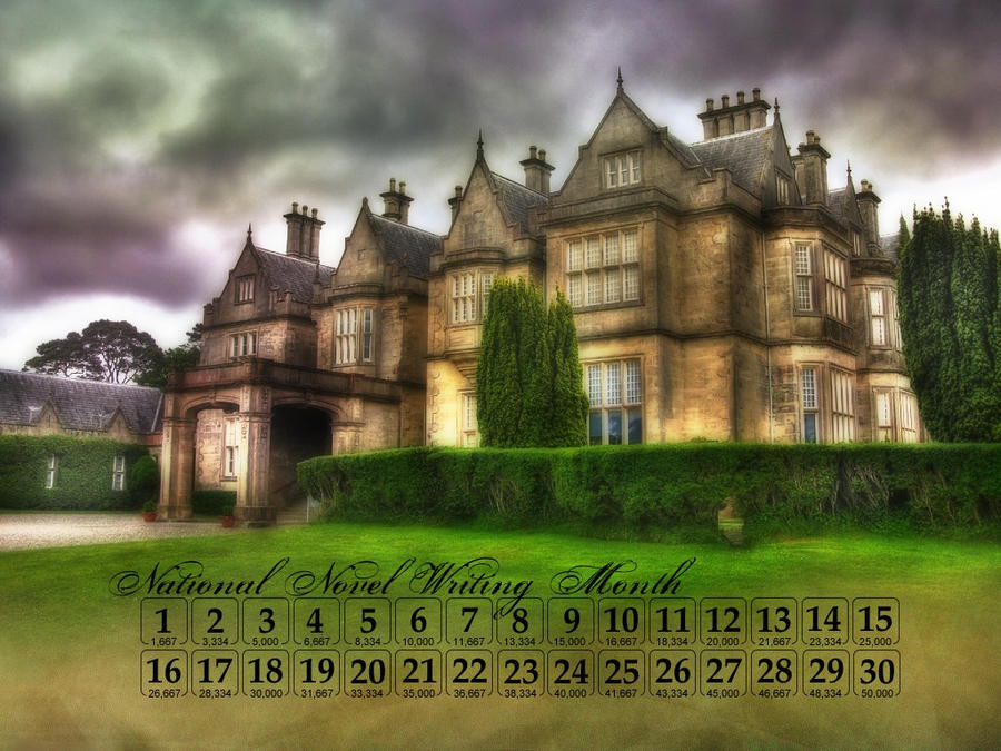 Mansion - NaNoWriMo calendar