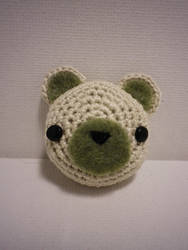 amigurumi green teddy bear