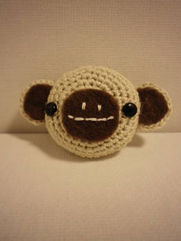 amigurumi brown monkey