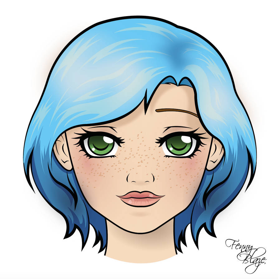 FanArt Portret: DestinyBlue by mikuhatsume15