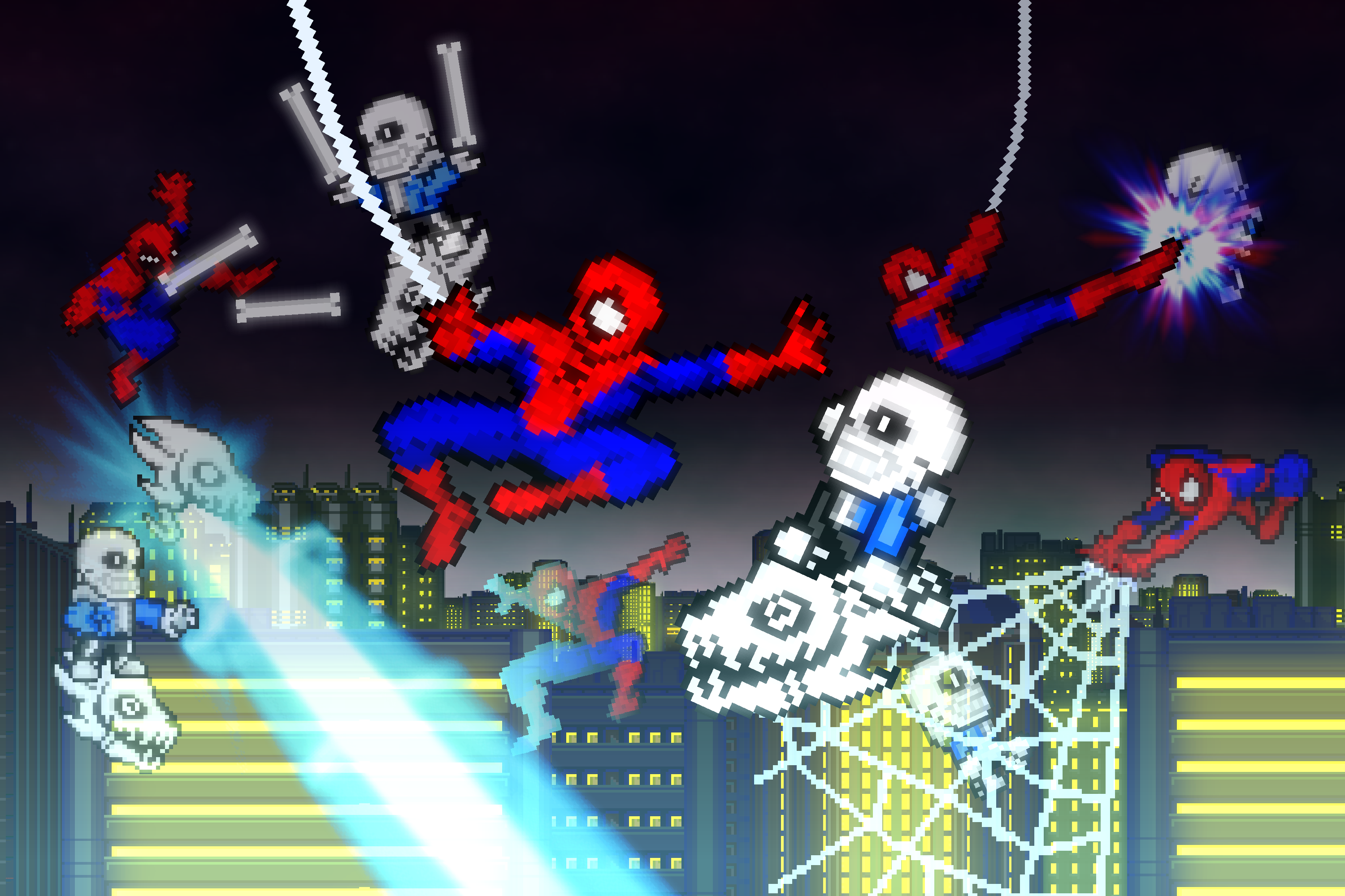 'Web Of Comedy' Spiderman vs Sans by JayTay500 on DeviantArt