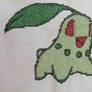 Chikorita cross stitch