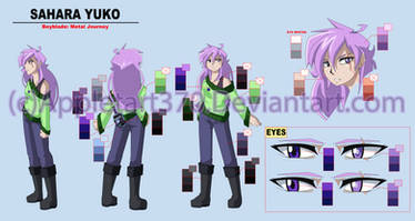 Sahara Yuko- Color design sheet