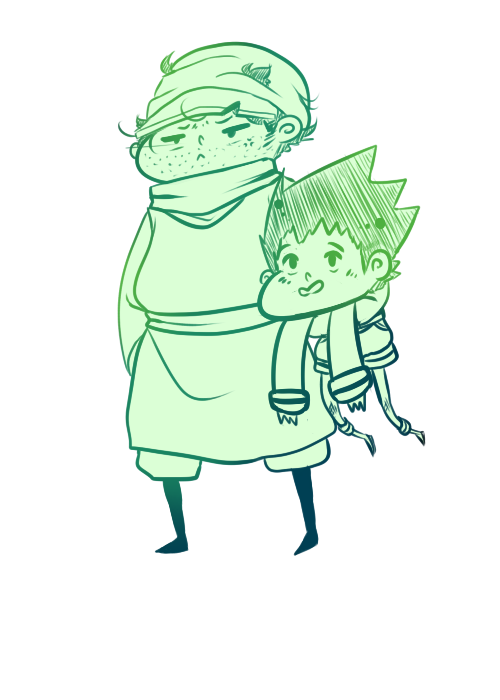 Itty-bitty Ging and Gon