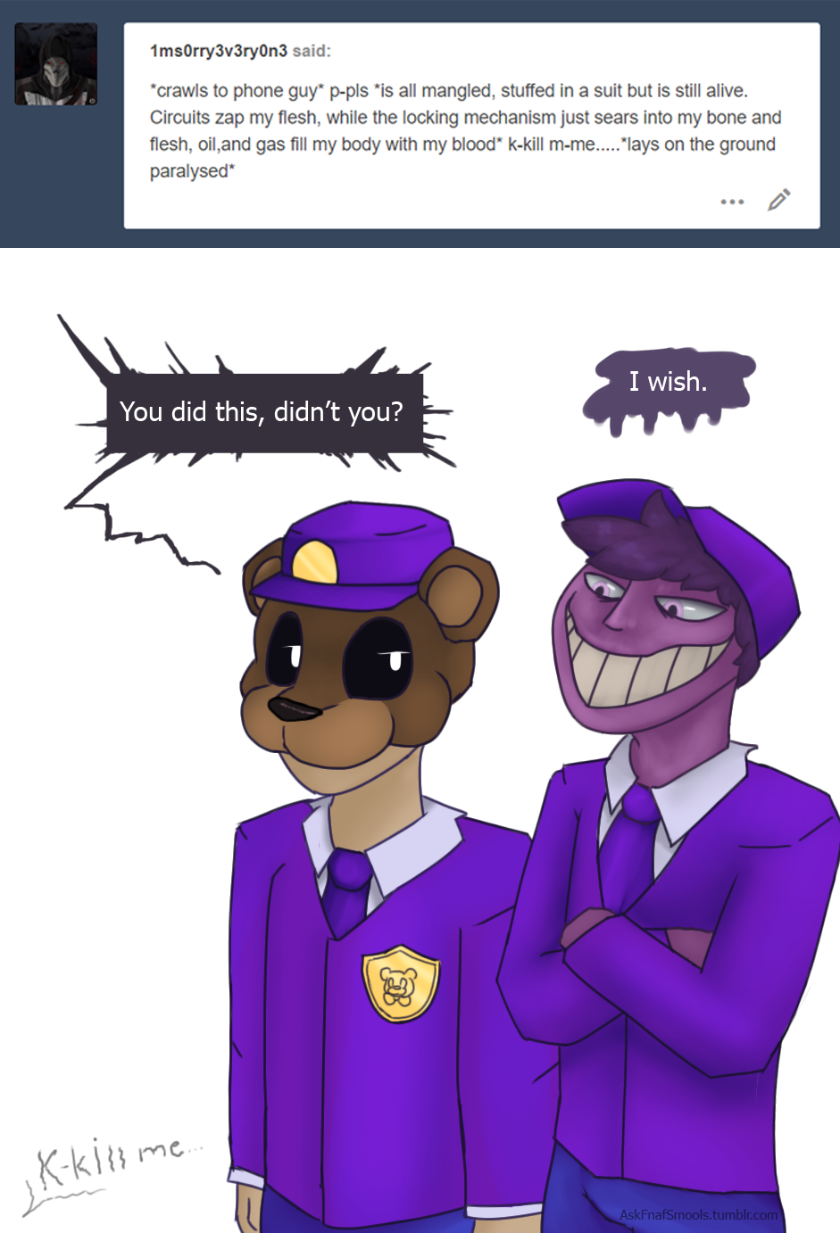 This was on the FNAF wiki by Pluagemask042 on DeviantArt