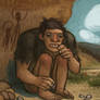 Caveman Sitting