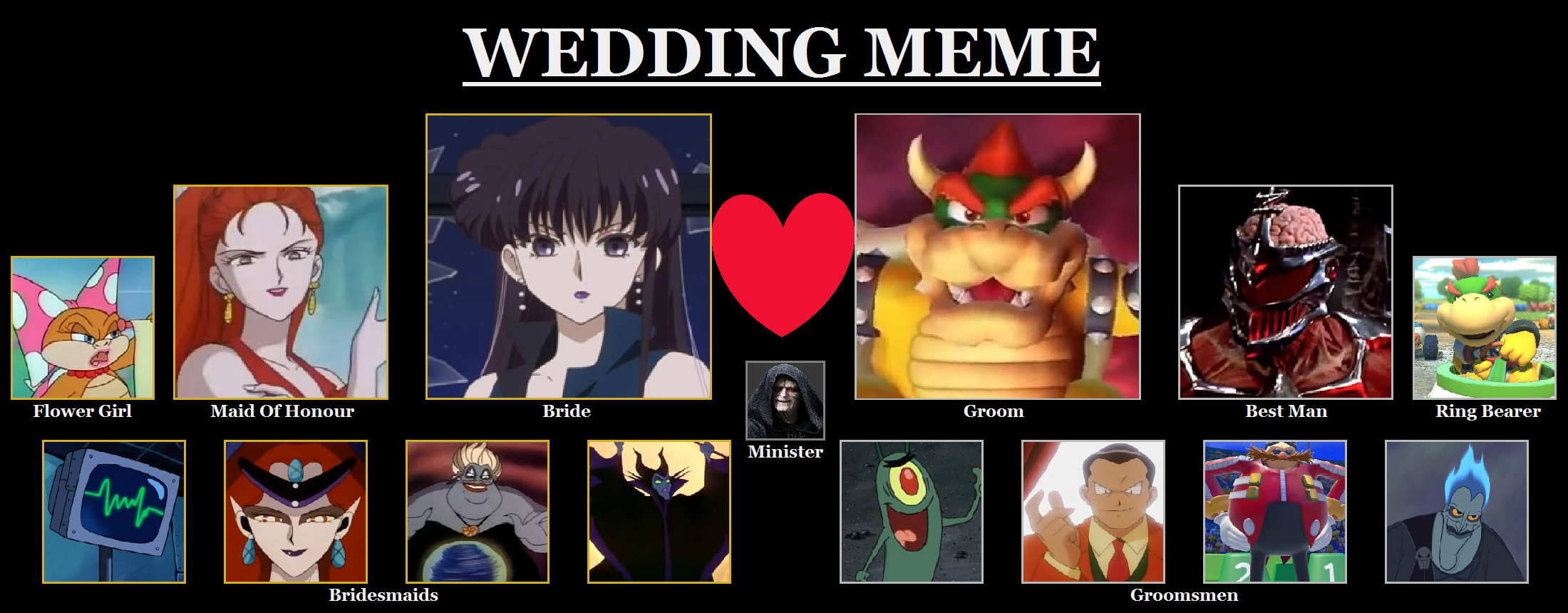 Bowser and Mistress 9's Wedding Meme by KoopaArt10141989 on DeviantArt