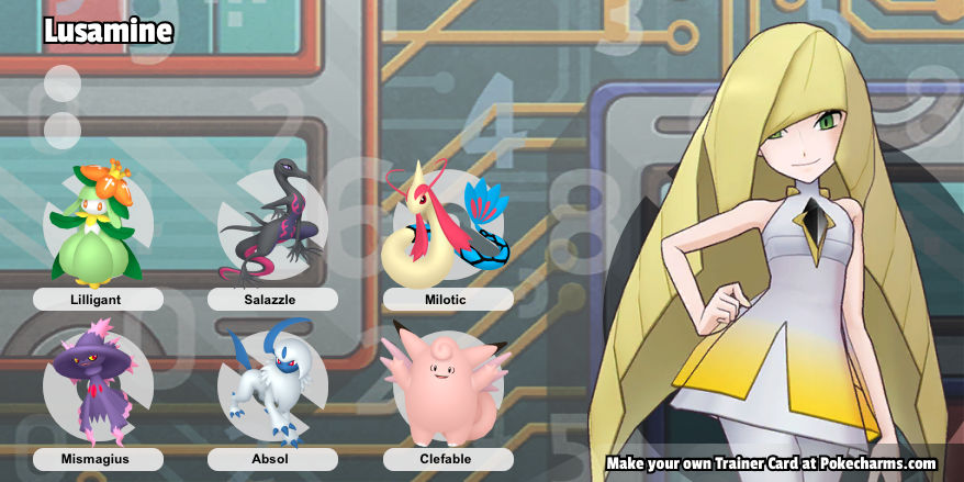 Lusamine (anime) Pokemon Team by KoopaArt10141989 on DeviantArt
