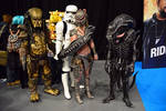Predator, Alien, Machiko and Stormtrooper