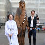 Leia, Chewbacca and Han Solo Cosplay (1)