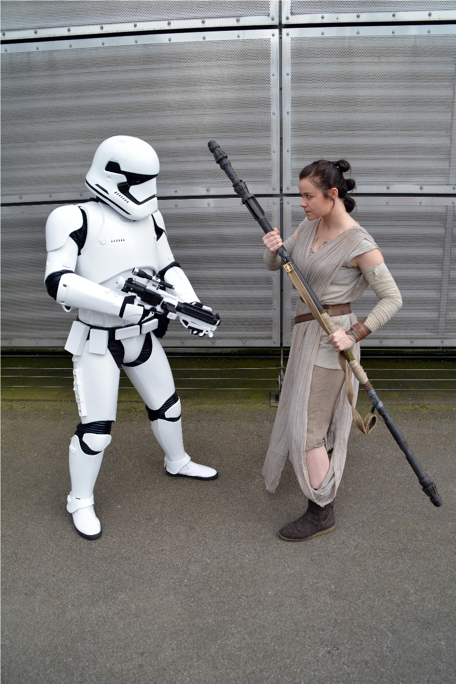 Rey and First order Stormtrooper (2)