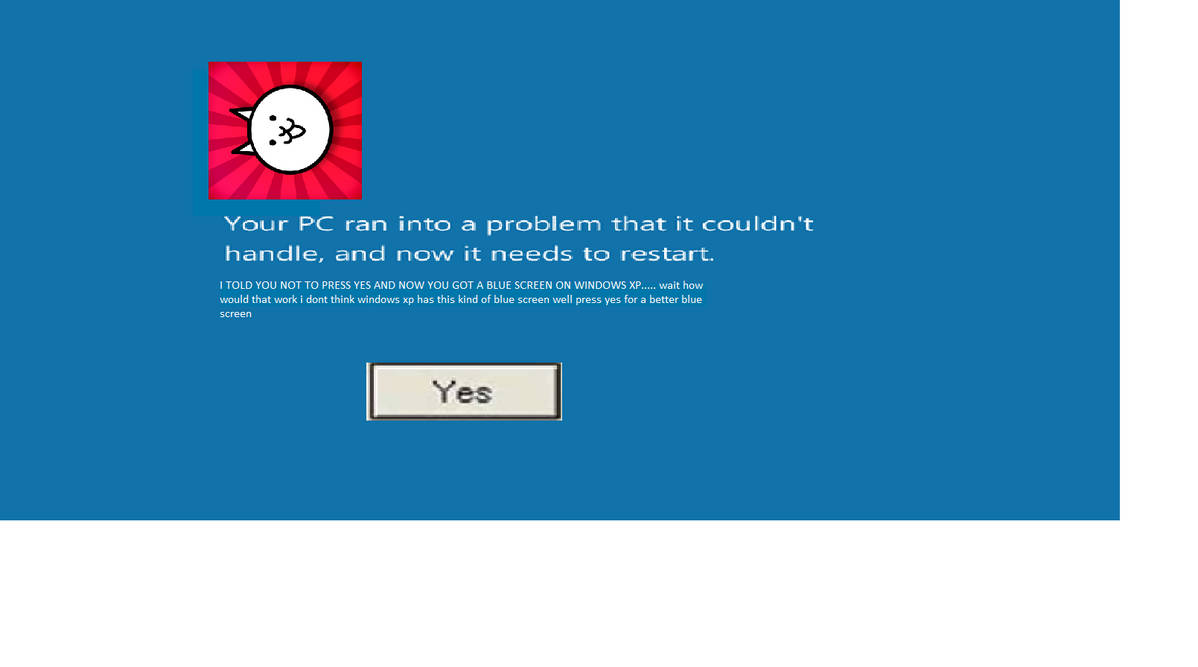 Error Computer Cat Screen Blue Screen Of Cat by amusun100 on DeviantArt