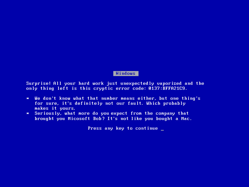 Blue Screen of Death