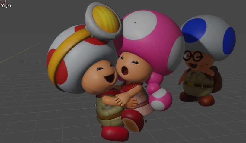 Captain Toad and Toadette hugging by MachPkMiiToad2 on DeviantArt