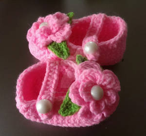 Pink Mania Baby Booties