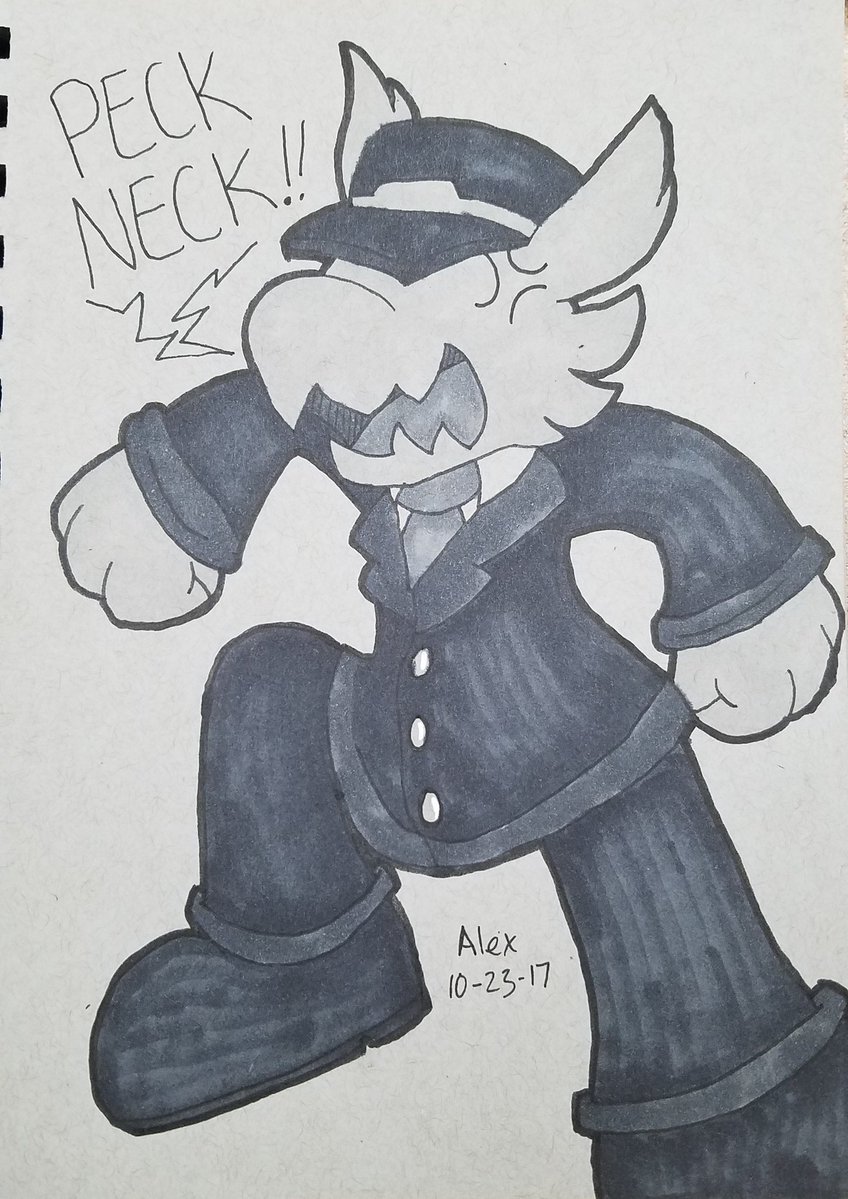 Inktober Day 23: Peck Neck