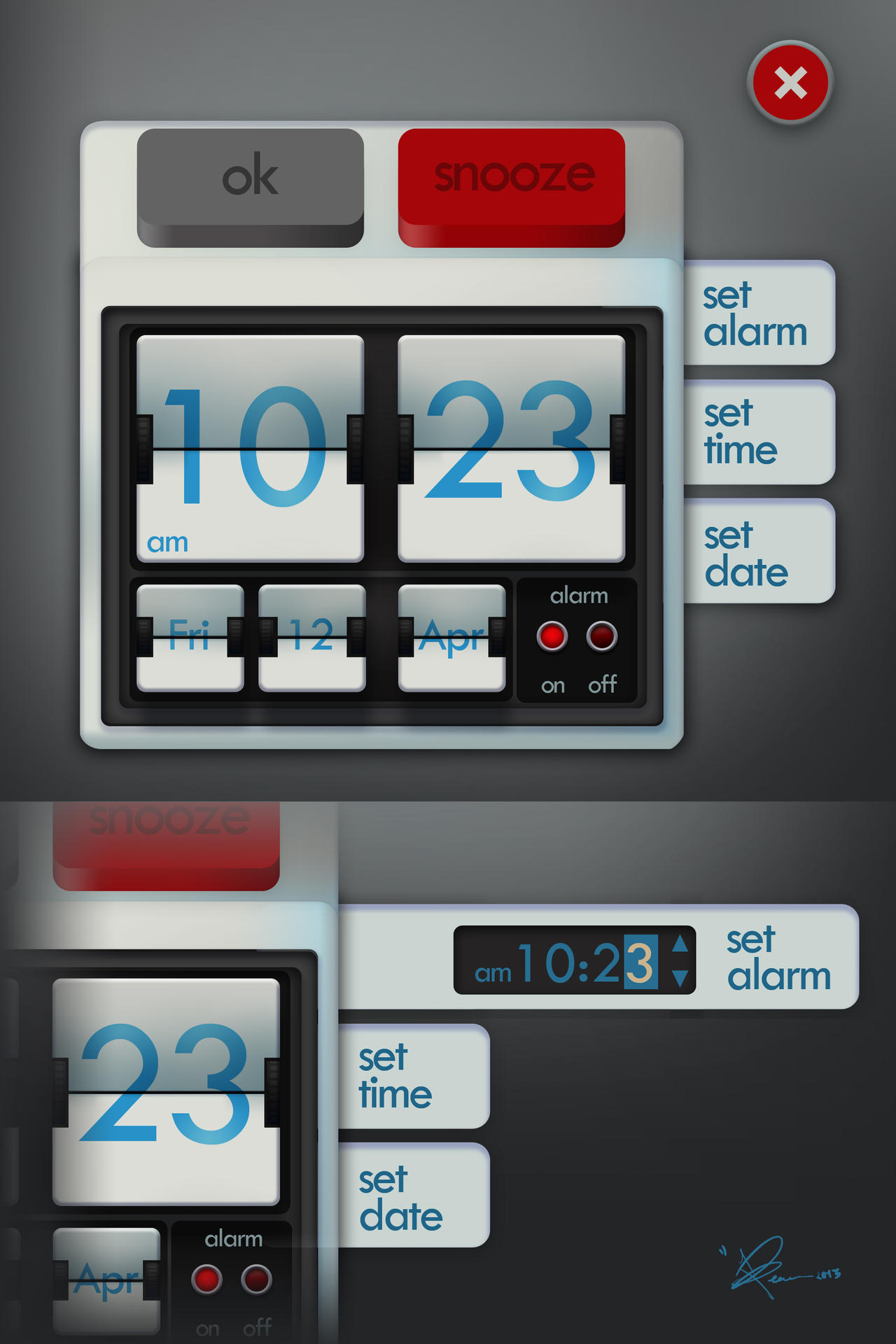 alarmclock interface design by BenceBalaton on DeviantArt