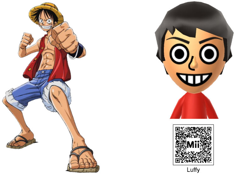 Luffy Nintendo Nintendo Mii - Monkey D. Luffy by SuperCaptainN on DeviantArt