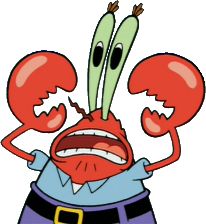 PNG - SpongeBob - Mr. Krabs Scared 1 by SuperCaptainN on DeviantArt.