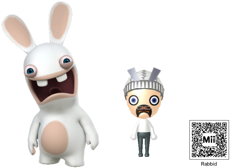 Nintendo Mii - Raving Rabbid by SuperCaptainN on DeviantArt