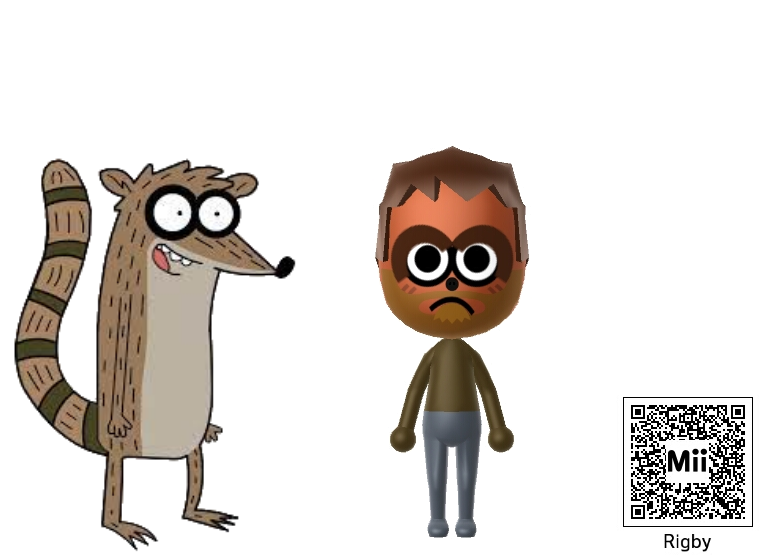 Nintendo Mii - Rigby by SuperCaptainN on DeviantArt