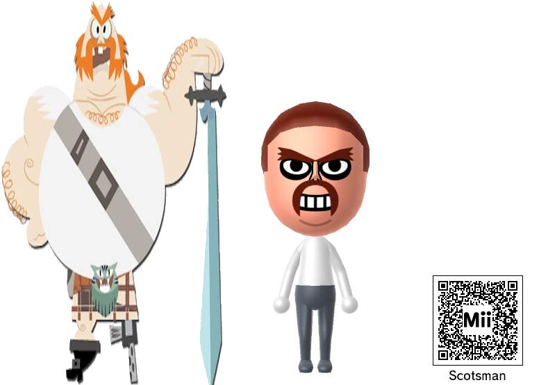 Nintendo Mii - The Scotsman by SuperCaptainN on DeviantArt Nintendo Mii - The Scotsman by SuperCaptainN on DeviantArt