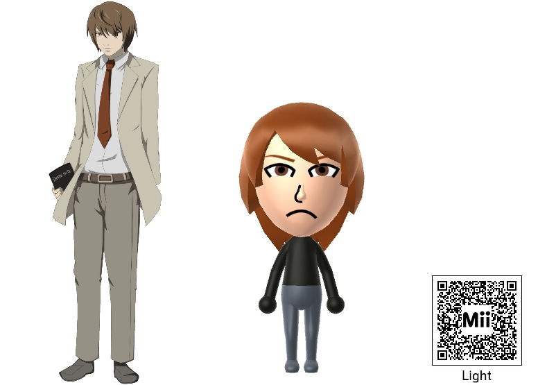 Nintendo Mii - Light Yagami by SuperCaptainN on DeviantArt