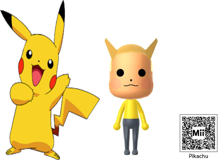 Qr Code Picachu Pikachu Mii Qr Code | Miitomo Qr Code – QKFR