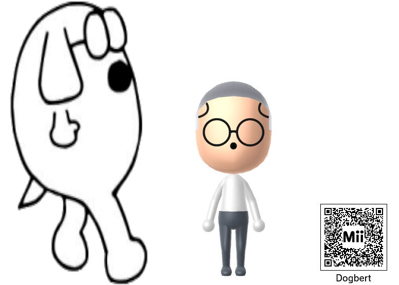 Nintendo Mii - Dogbert by SuperCaptainN on DeviantArt