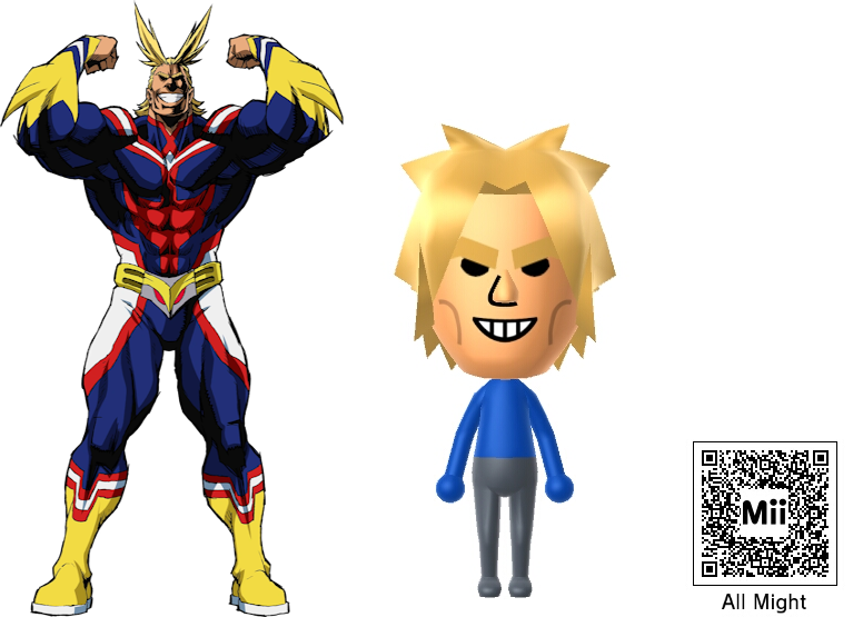 Nintendo Mii - All Might by SuperCaptainN on DeviantArt Nintendo Mii - All Might by SuperCaptainN on DeviantArt