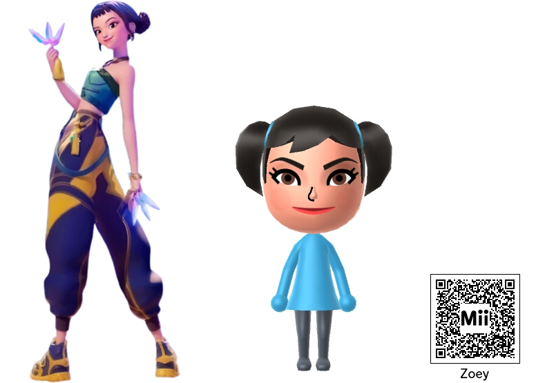 Nintendo Mii - Zoey by SuperCaptainN on DeviantArt Nintendo Mii - Zoey by SuperCaptainN on DeviantArt