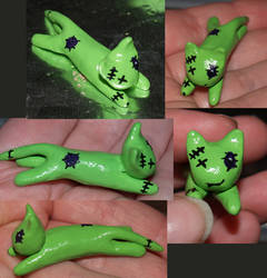 Kade The Zombie Kat in Sculpy!