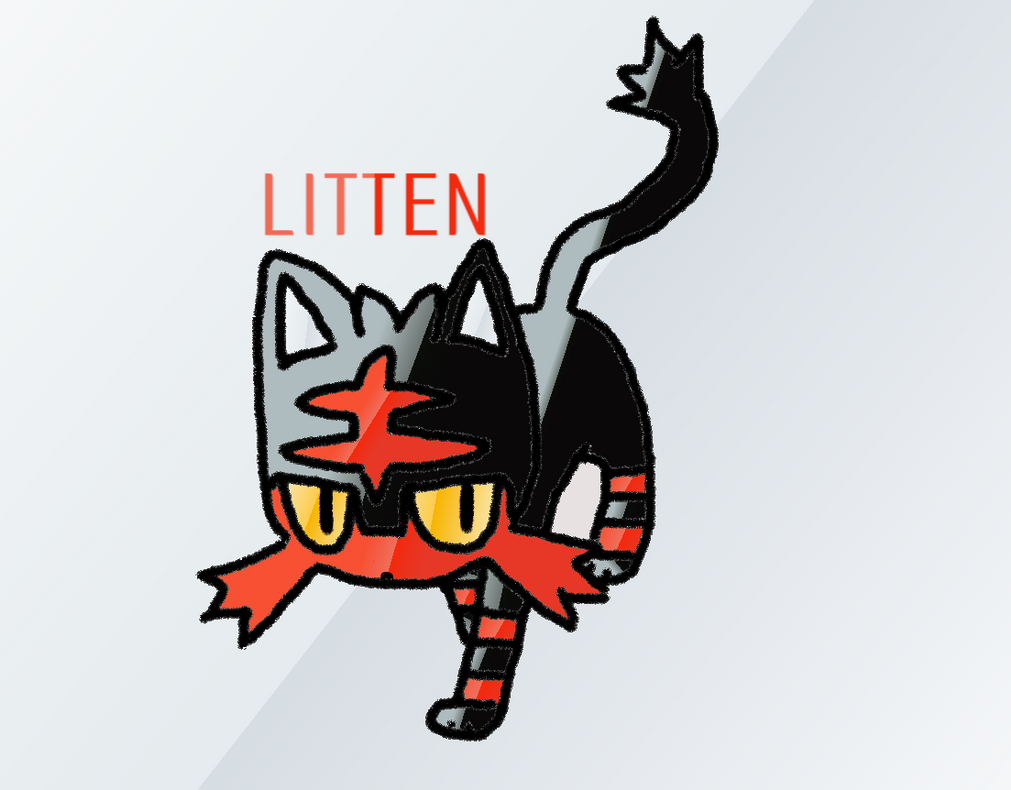 Litten (New Fire Starter) Fan Art By FRIDAYGAMING by FridayGaming on ...