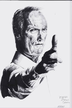 clint eastwood pen draw /desenho a caneta