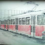 Tram from communist period