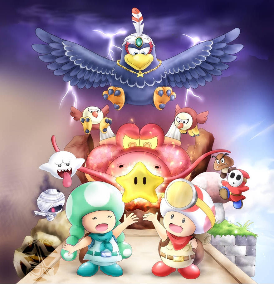 Captain Toad and Captain Aqua Toadette Art by Toadettes on DeviantArt