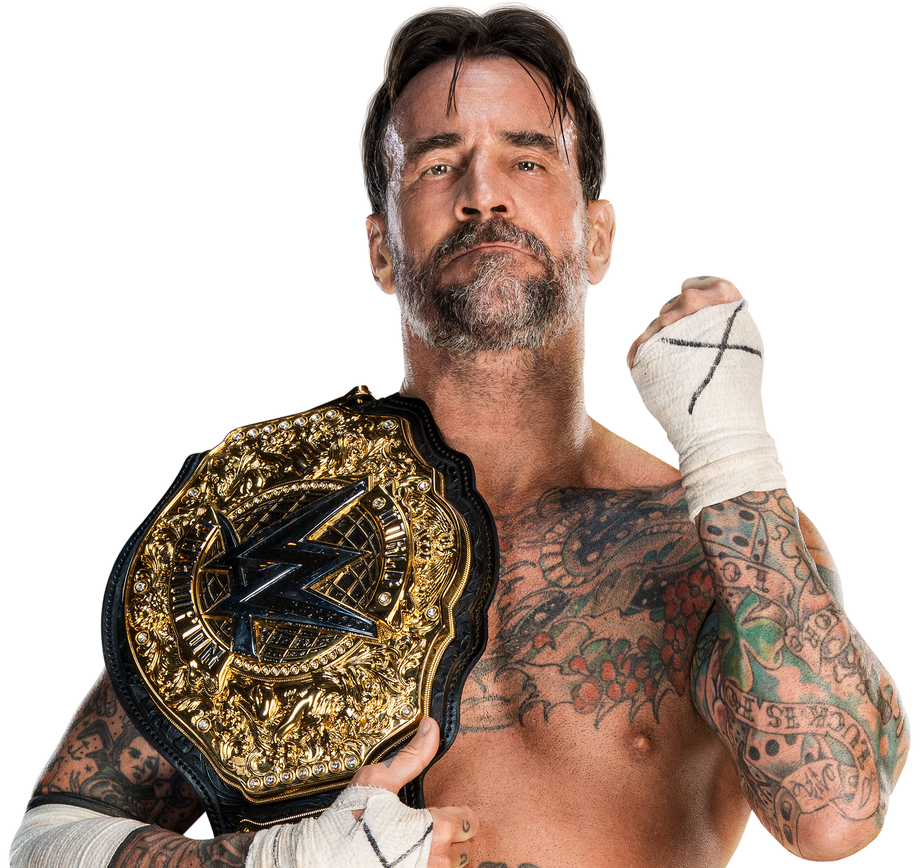 CM Punk 2025 World Heavyweight champ Render by WWEDESIGNERS on DeviantArt