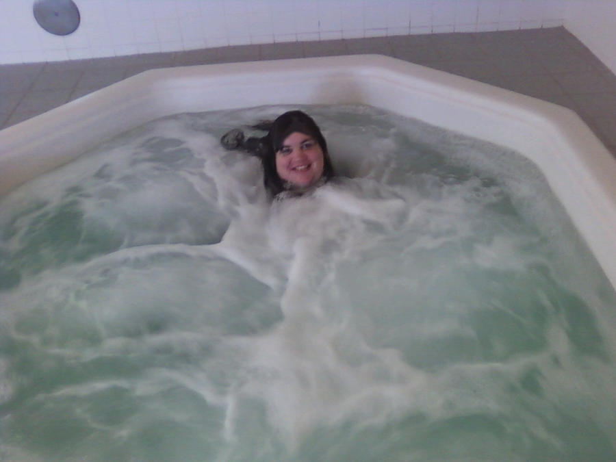 Floating in the Hot Tub