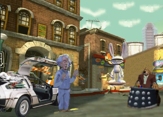 Doc Brown Meets Sam and Max