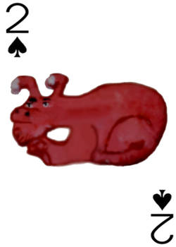 The Great Red Dragon (Bone) Playing Card