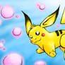 Pikachu and Bubbles