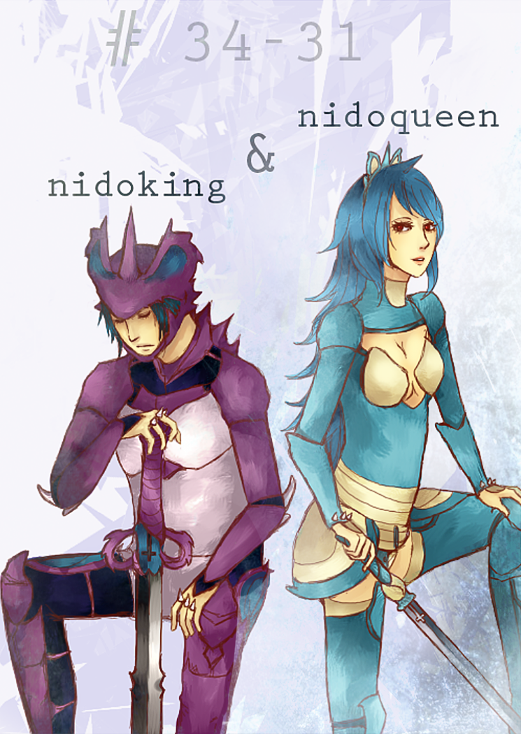 Nidoking-Nidoqueen Gijinkas