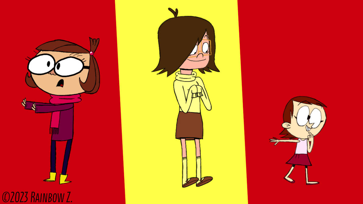 three background girl characters from a show by RZZArts on DeviantArt
