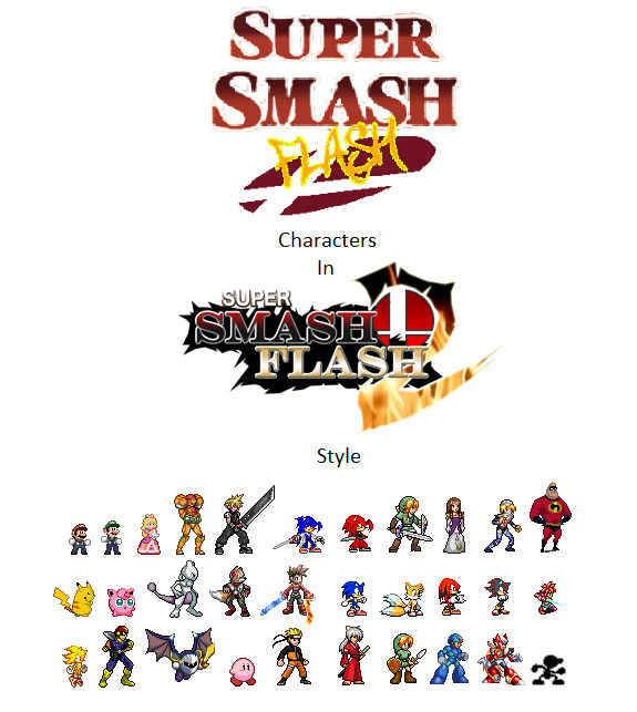 Super Smash Flash Characters (SSF2 Style) by ultracollaterale on DeviantArt
