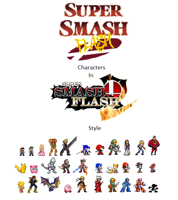 Super Smash Flash Characters (SSF2 Style) by ultracollaterale on DeviantArt