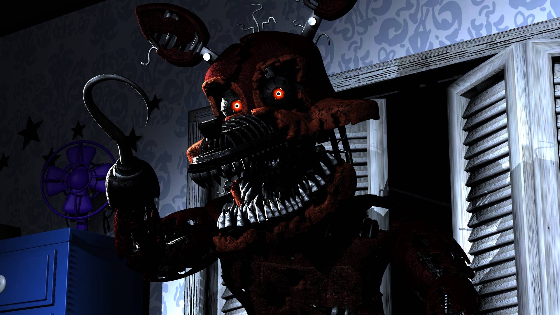 FNAF SFM] Nightmare Foxy  Wallpaper 1080p by NiksonYT on DeviantArt