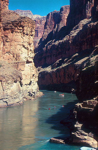 Rafting in the  Grand Canyon..