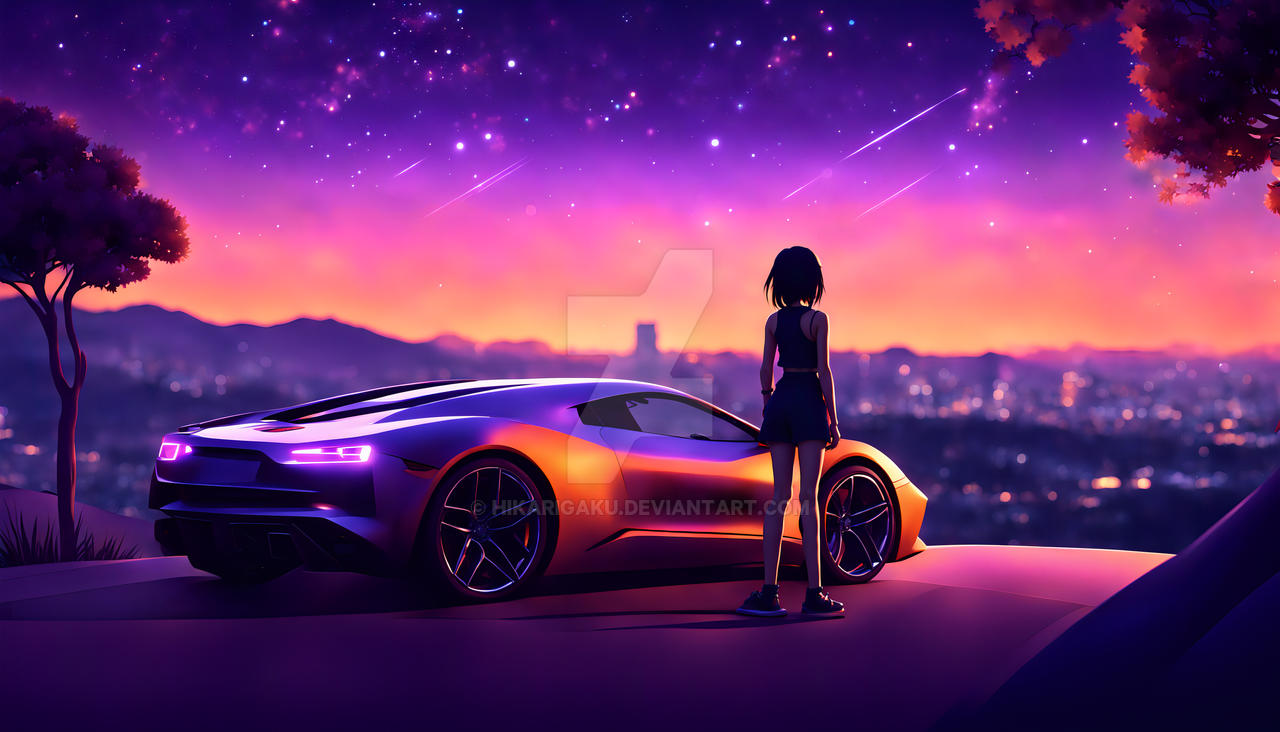 Deviantart Woman Car Anime style scene featuring a girl car. by Hikarigaku on DeviantArt